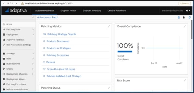 OneSite Patch Dashboard